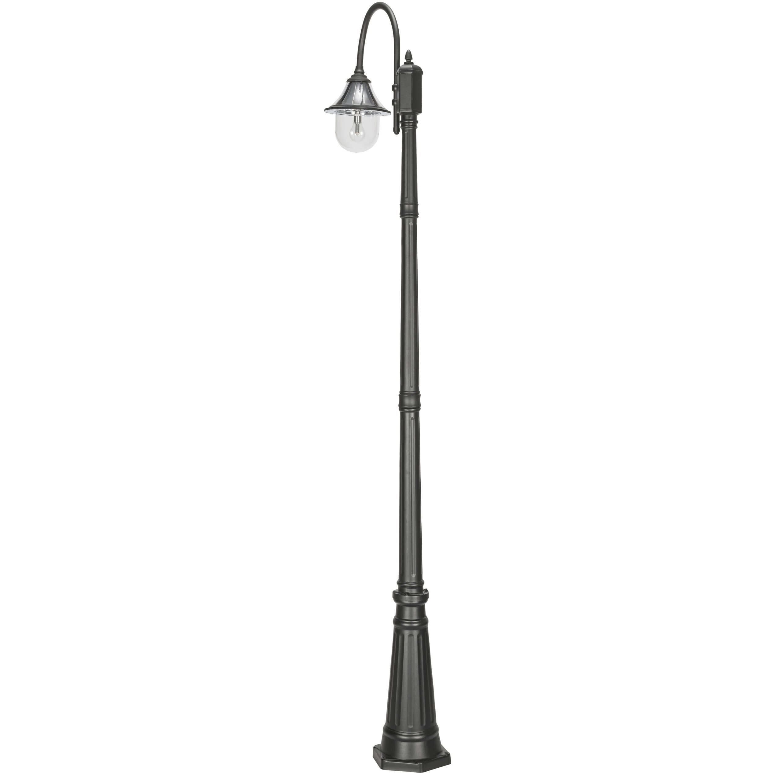 Orion 1 Light 94.63 inch Black Post Light, Solar